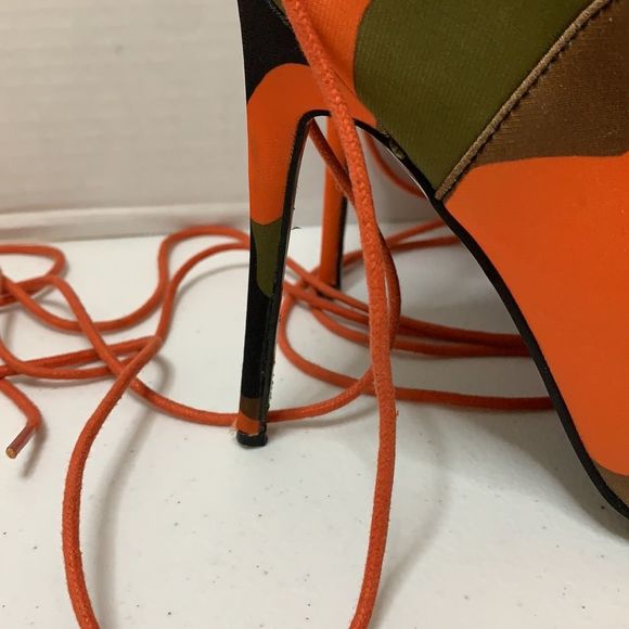 Camouflage Women’s Stilettos Ankle Boots Size 7.5 (38) - Picture 8 of 11